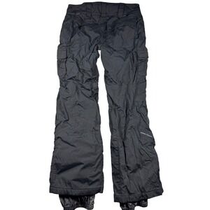 Columbia Titanium Omni-Tech Snow Pants Womens Small‎ Black Insulated Cargo Ski